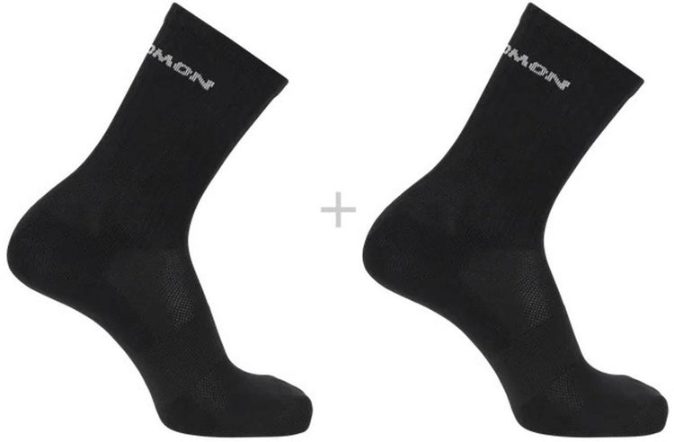 Salomon – Evasion Crew Socken | 2er-Pack | Socken | Größe l 42-44 - schwarz