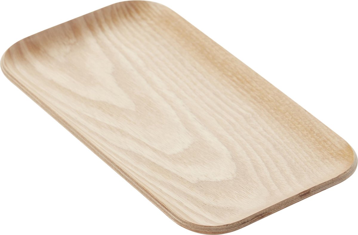 Point-Virgule-Tablett – rechteckig – holzfarben – 22,5 x 12,5 cm
