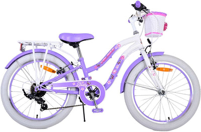 Volare Lovely Children's Bike Girls 20 Zoll lila 7 Zahnräder