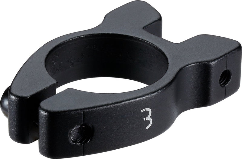 BBB Fahrrad-Sattelstützenklemme, Trägerklemme – schraubbare Sattelstützenklemme aus Aluminium – 31,8 mm – schwarz – BSP-99