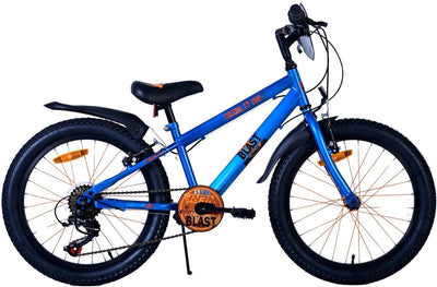 Nerf Kinderrad Jungen 20 Zoll Satinblau 6 Geschwindigkeit