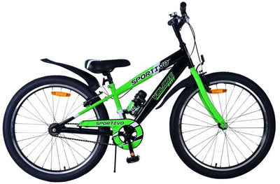 Volare Sportivo Kinderbike Jungen 24 Zoll schwarzgrün zwei Handbremsen