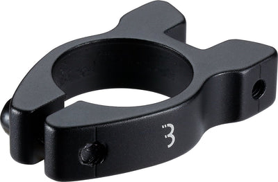 BBB Fahrrad-Sattelstützenklemme, Trägerklemme – schraubbare Sattelstützenklemme aus Aluminium – 31,8 mm – schwarz – BSP-99