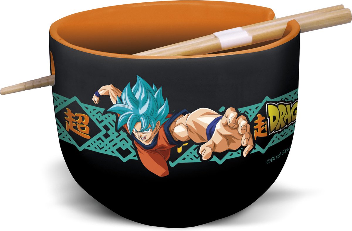 Stor Dragon Ball – Super Saiyajin Blue Goku und Vegeta Ramen Schüssel mit Stäbchen