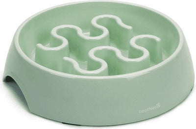 Beeztees Melamin Calamo – Anti-Verschlingen-Futternapf – Hundefutternapf – langsam fressender Hund – 1 l