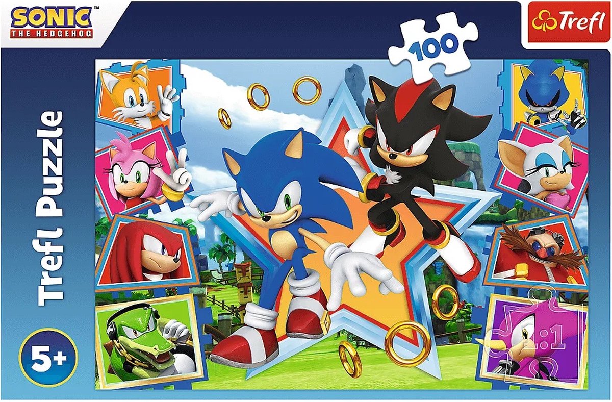 Trefl – Rätsel – 100 – Treffen Sie Sonic Sega Sonic the Hedgehog.