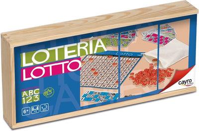 Geronimo Games Cayro Lotto Tombola 40 Karten mit Holzbox