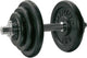 Tunturi Hantel Gusseisen gesamt 20kg - Hantelset mit Schraubverschluss - Hantelset - 1 Langhantelstange - 30mm - inkl. kostenlose Fitness-App
