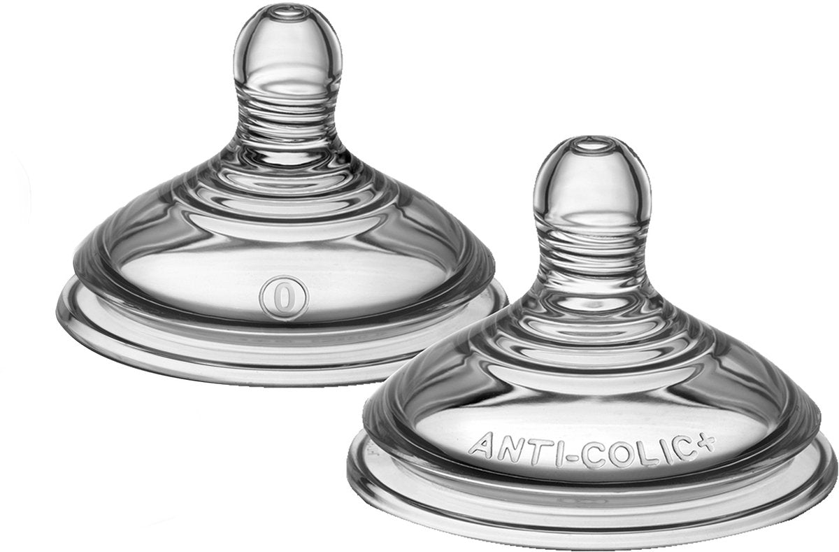 Tommee Tippee Advanced Anti-Kolik-Flaschensauger – extra langsame Vorschubgeschwindigkeit ab 0 m – 2er-Set