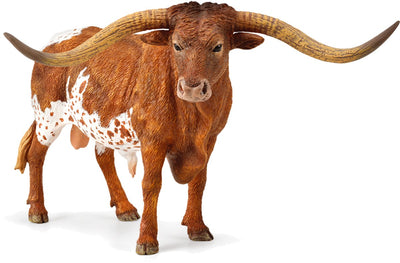 Collecta-Figur – Texas-Longhorn-Stier – (XL) – Nutztiere – handbemalt – Miniatur