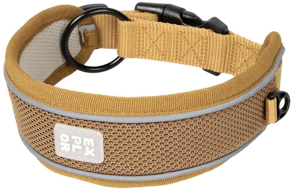Explor Duvoplus Ultimate Fit Halsbandkontrolle klassisch für Hunde XS-30–33 cm Honiggold