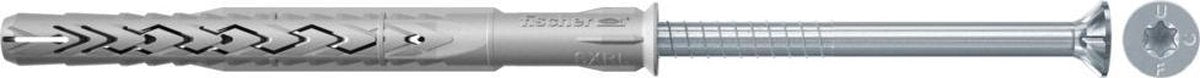 Fischer SXRL 10 x 80 T Baurahmendübel – T40 – Senkkopfschraube – verzinkter Stahl (50 Stück)