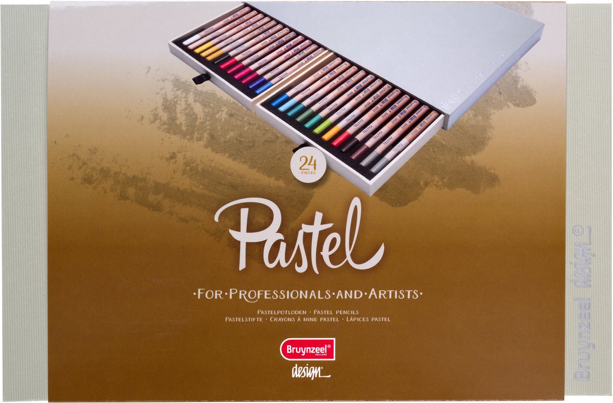 Bruynzeel Design Pastell Bleistiftbox, 24 Farben