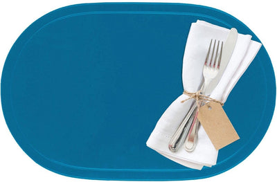 Westmark Set mit 4 Tischsets, 45,5 x 29 cm, Vinyl, Blau Hellblau, Saleen-Kollektion: Fun
