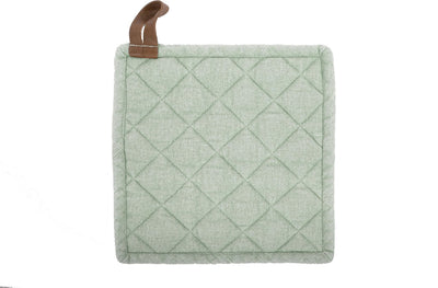 Markenlose Sans Marque Tiseco Myrna Topflappen – Baumwolle – Set mit 2 Stück – 20 x 20 cm – grün