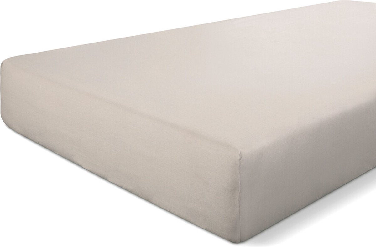 Walra Spannbetttuch Crispy Cotton – 180 x 200 – 100 % Baumwolle – Sand