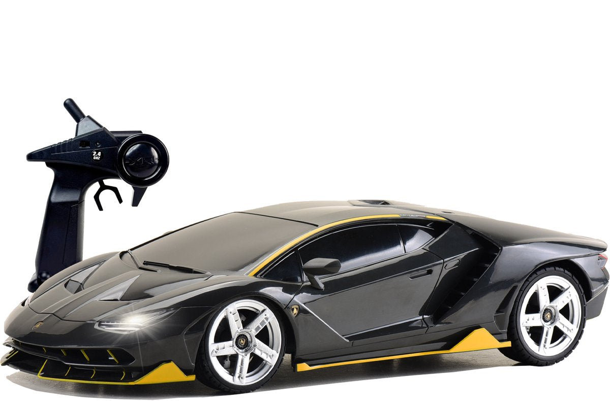 Gear2play RC Lamborghini Centenario schwarz 1:12 – steuerbares Auto – 2,4 GHz mit Beleuchtung