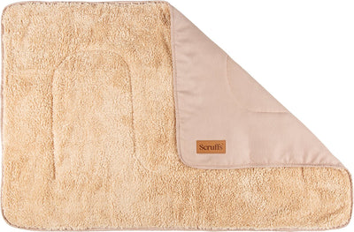 Scruffs Cozy – weiche Hundedecke – beidseitig verwendbar mit wunderbar weichem Innenfutter – 110 x 75 cm – Wüstensand