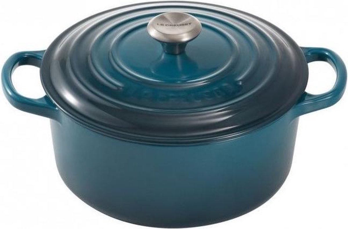 Le Creuset Bräter – ø 24 cm – tiefes Blaugrün
