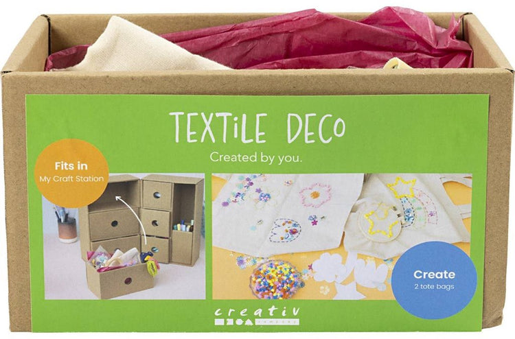 Creativ Company My Craft Station Textildekoration, verschiedene Farben, 1 Box