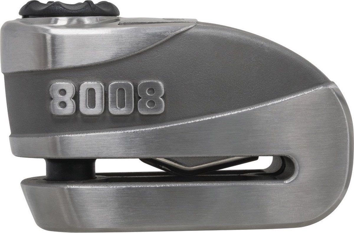 Abus Motorradschloss Kettenschloss-Scheibenbremsschloss-Kombination – Granit™ Detecto Xplus 8008 12ks Loop – Sicherheitsstufe 20 – Art-4 Schwarz – 120 cm – für Motorräder geeignet