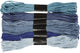 Creativ Company Stickgarn, Stärke 1 mm, Blue Harmony, 6 Knäuel 1 Box