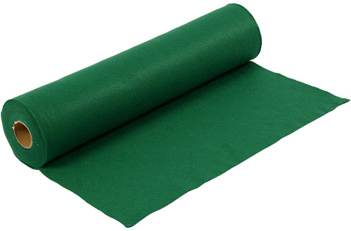 Creativ Company Hobbyfilz, B: 45 cm, Stärke 1,5-2 mm, 180-200 g, grün, 5 m 1 Rolle