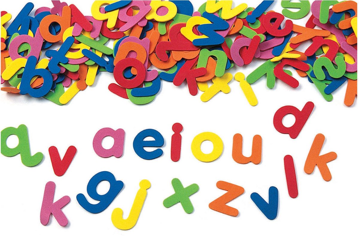 Färben selbstadhäsive Schaumbuchstaben Alphabet, Set von 380