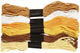 Creativ Company Stickgarn, Stärke 1 mm, Gold, 6 Knäuel 1 Box