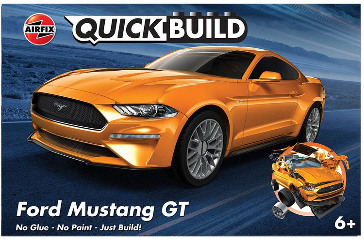 Airfix Modellbausatz Auto – J6036 Quickbuild Ford Mustang GT Auto aus Kunststoff – Modellbausatz