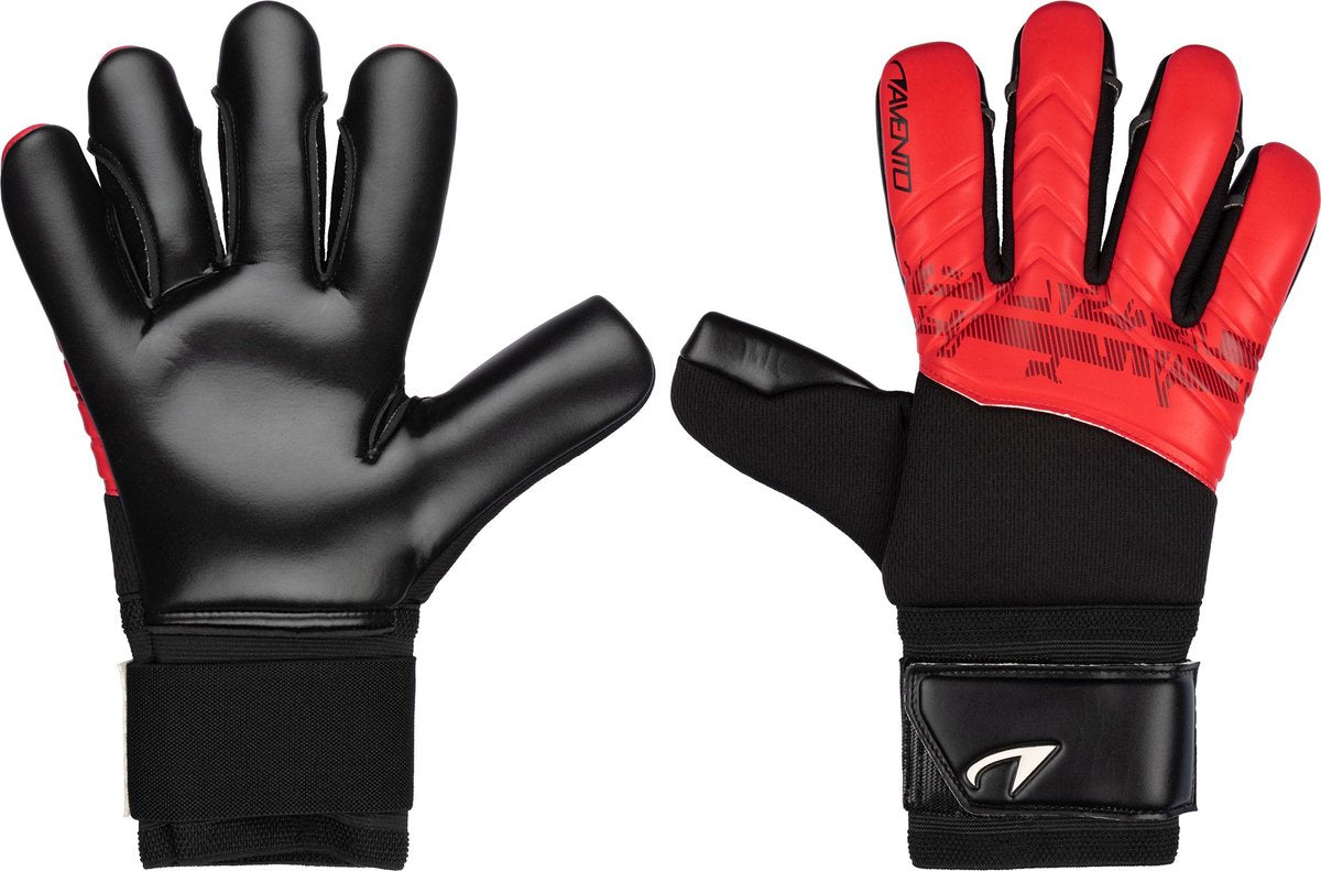 Avento fingersave Torwarthandschuhe – ultimativer Grip – Erwachsene – Rot – Größe S