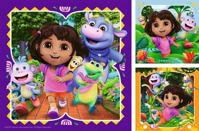 Ravensburger Kinderpuzzle 3x49 Teile - Dora die Entdeckerin