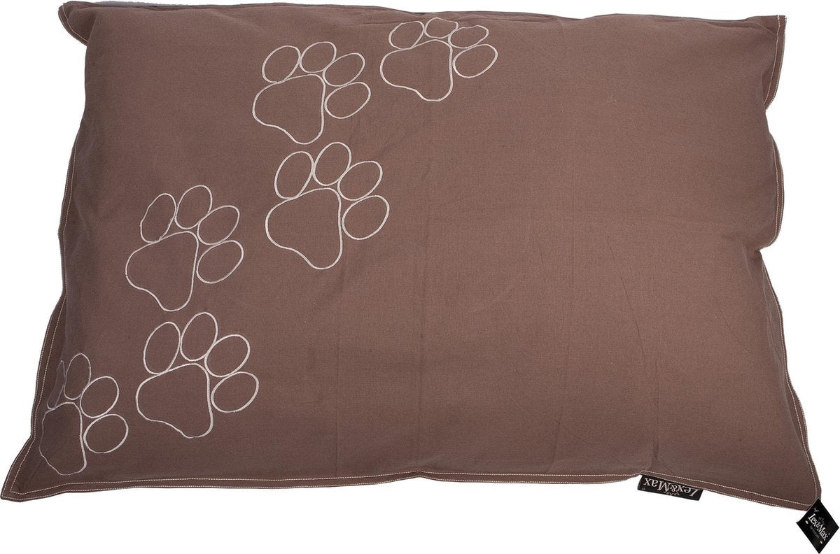 Lex Max Hundekissen Happy Feet Taupe – 100 x 70 cm