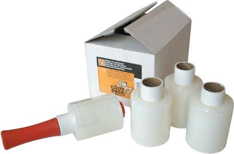 Cleverpack Verpackungsfolie 100mmx250m 17mu - 6 Rollen + Spender - transparent