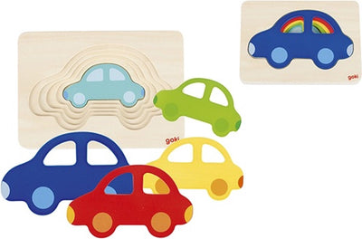 Goki -Schicht -Puzzle -Auto, 5 Schichten