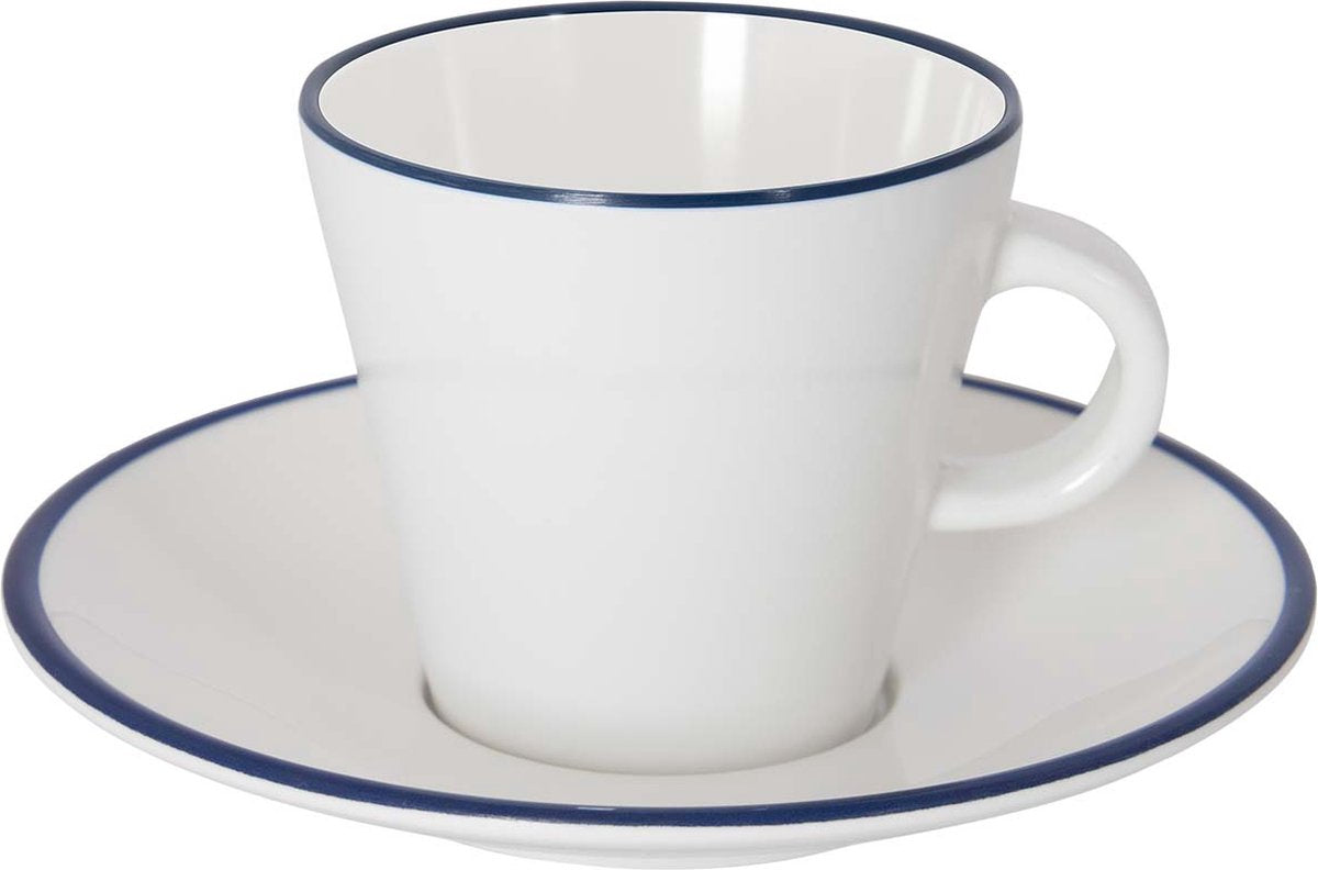 Gimex - Linea Line - Espressoset - Blau - 85 ml - 2 Stück