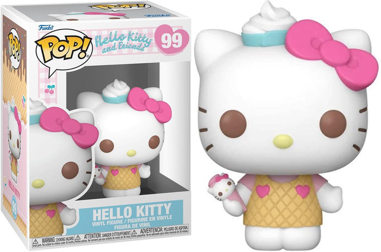 Funko Hallo Kitty Hallo Kitty und Freunde – Hallo Kitty (Eiscreme) Vinylfigur 99 Pop! mehrfarbig Unisex