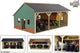 Kids Globe Globe Agricultural Lock Wood für 3 Traktoren, 1:16