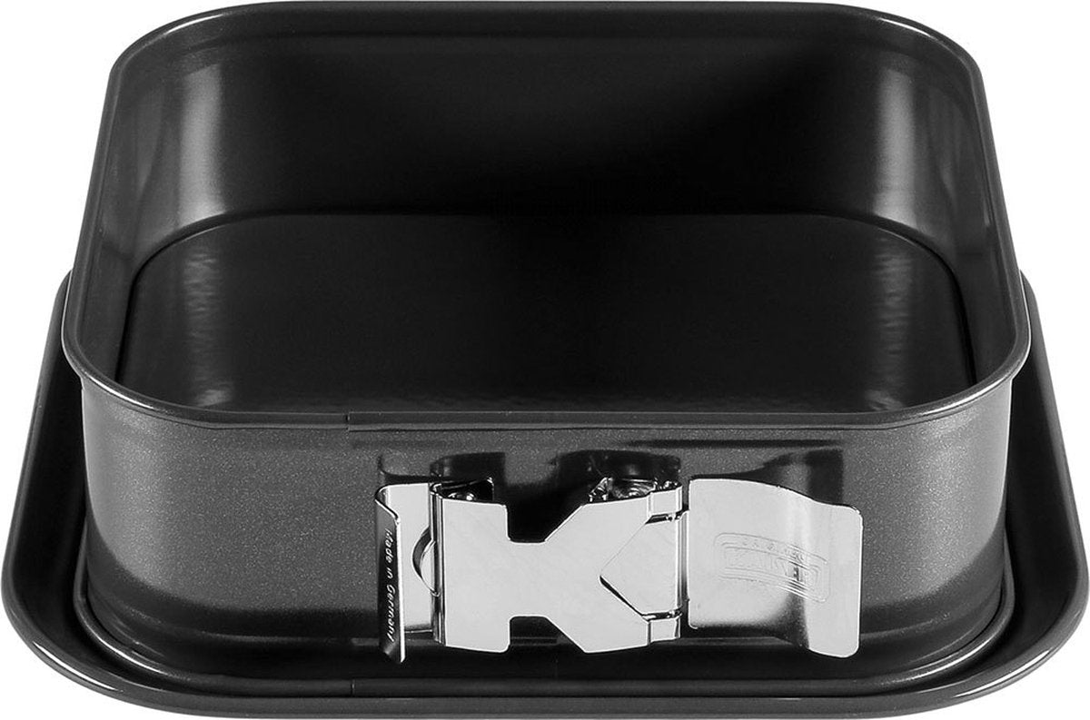 Kaiser la forme plus – Springform – quadratisch 24 x 24 cm – antihaftbeschichtet – für Kuchen und Quiches
