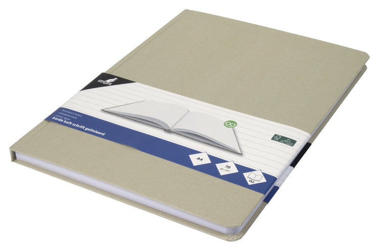 Kangaro-Notizbuch – A4 – liniert – 192 Seiten – 70 Gramm – Hardcover – Kraftpapier – K-5523