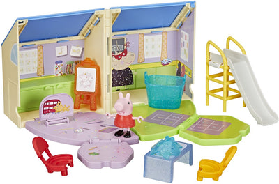 Hasbro Peppa Pig Spielset, Puppe, offenes Spielzimmer, Schule, Klassenzimmer, Fantasie.