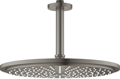 Grohe Rainshower Cosmopolitan Kopfbrause – Regenbrause Ø 31 cm – inklusive Deckenbrausearm – mattschwarz