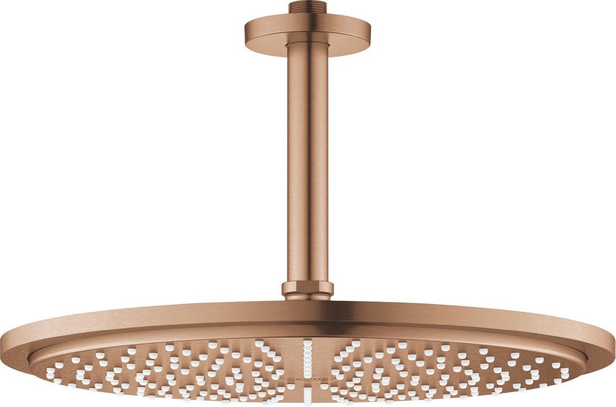 Grohe Rainshower Cosmopolitan Kopfbrause – Regenbrause Ø 31 cm – Warm Sunset gebürstet (Bronze matt)
