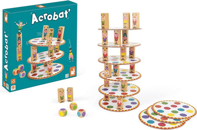 Janod – Geschicklichkeitsspiel – Akrobatenturm