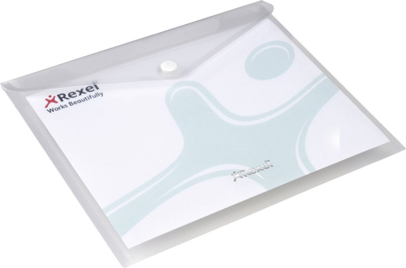 Rexel Ice Dokumentenmappe A5 – 5 Stück – transparent