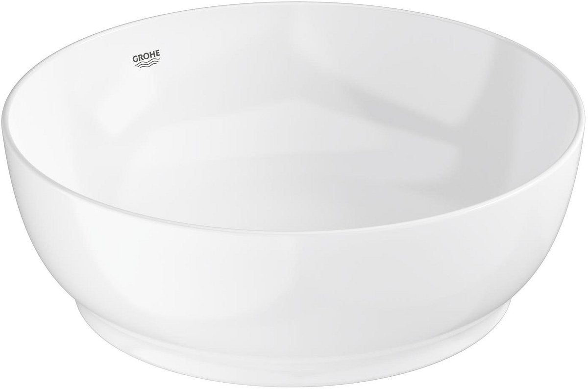 Grohe Essence Rundwaschbecken – 40 cm – ohne Überlauf – glänzende Keramik – Aquaceramic Hyperclean – Weiß
