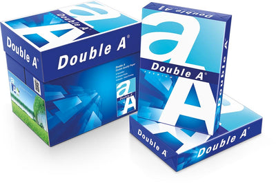 Double A Premium-Druckpapier ft A4, 80 g – 2500 Blatt (Karton mit 5 Packungen à 500 Blatt)
