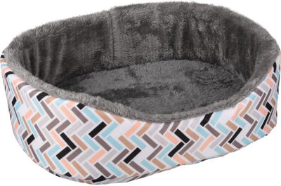 Flamingo-Nagetierkorb Clavio oval - Schlafplatz - 35x28x11 cm mehrfarbig