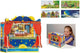 Goki Puppentheater - Fingerpuppen - mit 5 austauschbaren Dekoren - 28x20x25cm - Holz