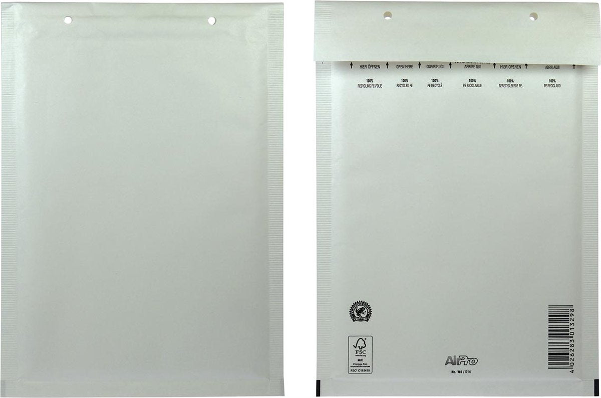 Airpro 100 Luftpolsterumschläge 180x265 weiß